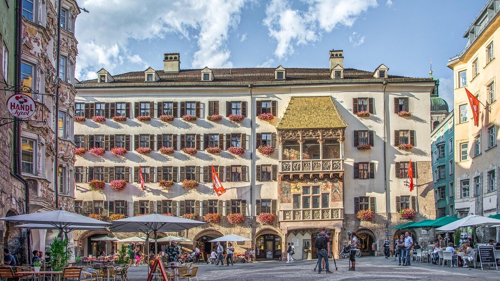 Frühlingssonne in Imst in Tirol